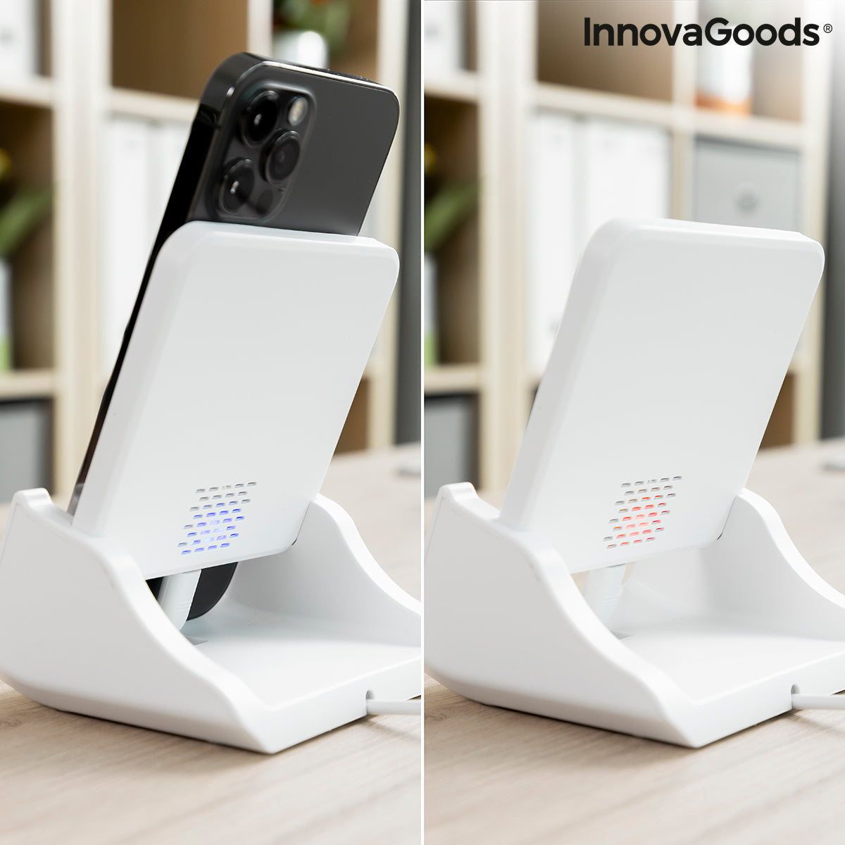 Multi-position Wireless Charger with Support Base Pomchar InnovaGoods