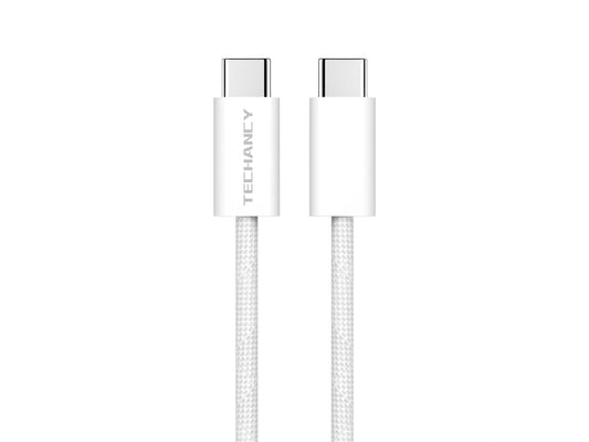 Techancy USB-C to USB-C Cable TB4764 1M PD 60W, Locked, Fast Charging